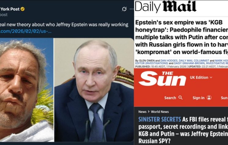 The Western press are trying to spin Epstein as a RUSSIAN agent
